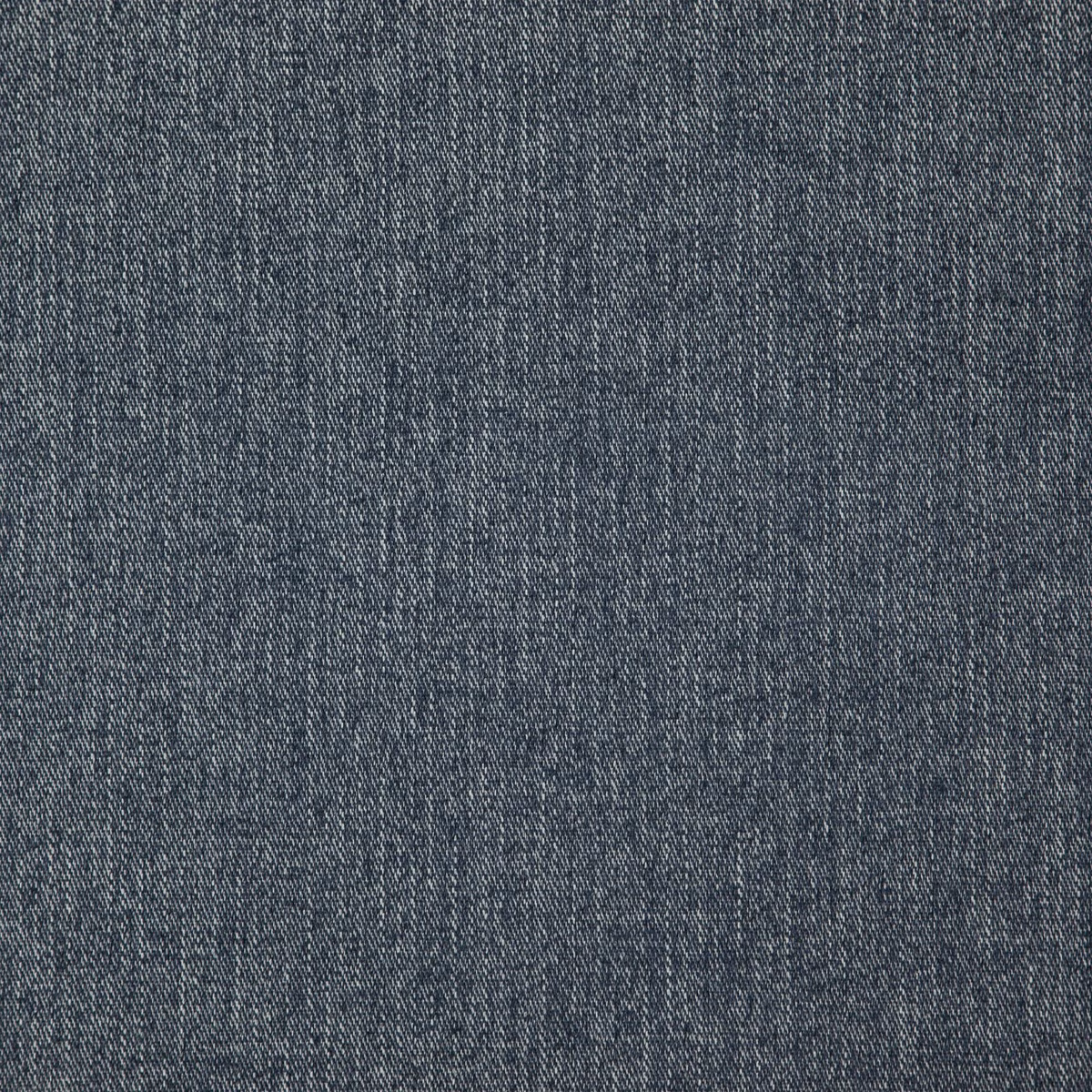 Close-up of cool indigo blue-grey fabric with a fine variegated woven texture