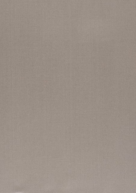 Warm feather-grey plain weave with fine vertical grain and a softly matte surface