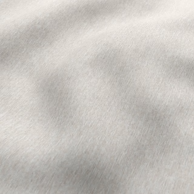 Pale putty-grey fabric swatch with fine diagonal striations and softly varied texture