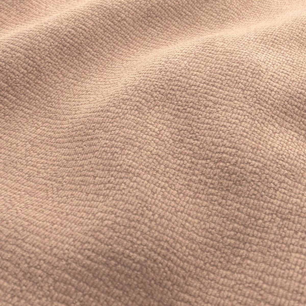 Warm rose-taupe fabric with a fine rippled, nubby woven texture