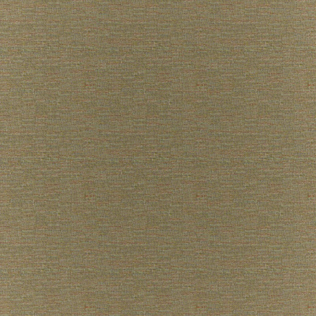 Muted forest-olive woven swatch with fine horizontal slubs and warm brown flecks