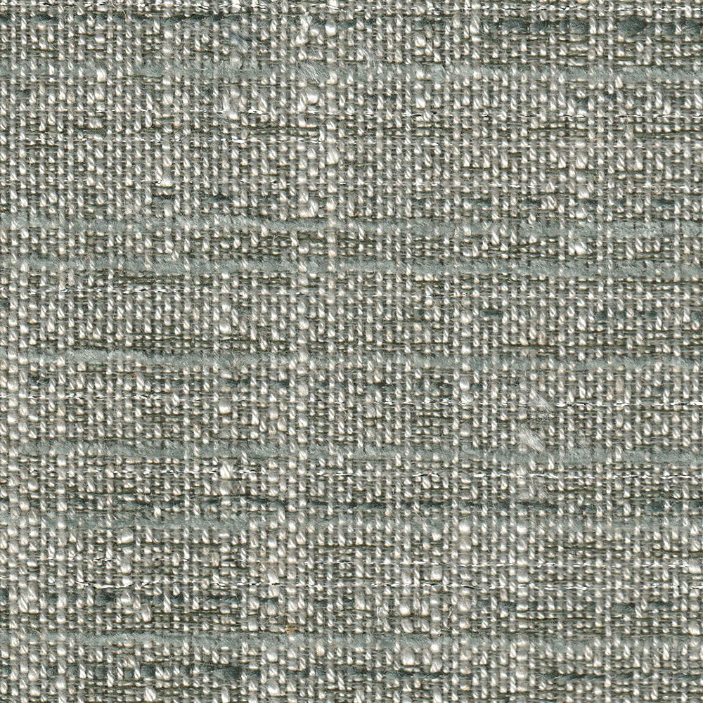 Close-up of cool gravel-grey woven texture with blue-green threads and raised crosshatch