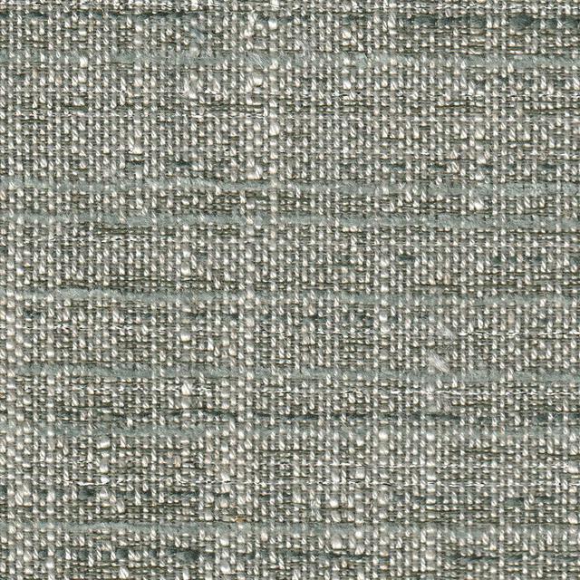 Close-up of cool gravel-grey woven texture with blue-green threads and raised crosshatch