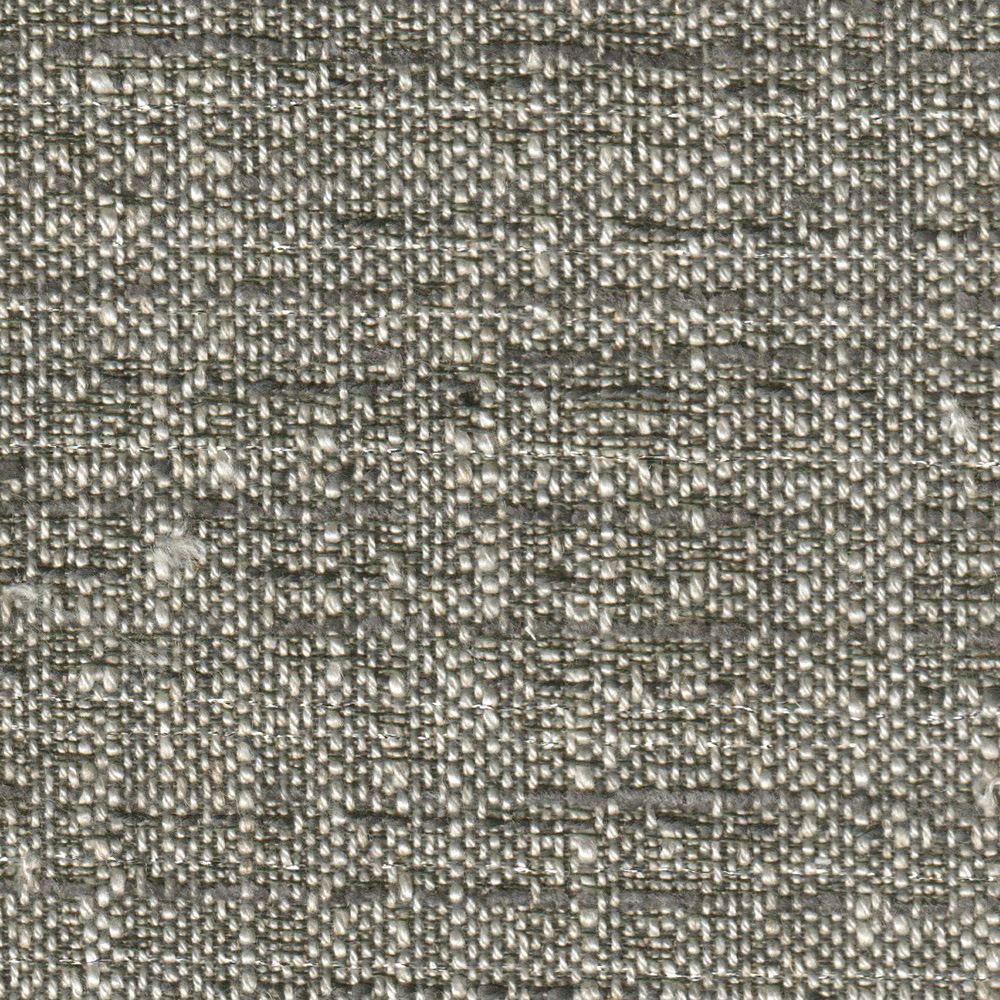 Cool shale-grey woven swatch with bright slubs and irregular horizontal texture