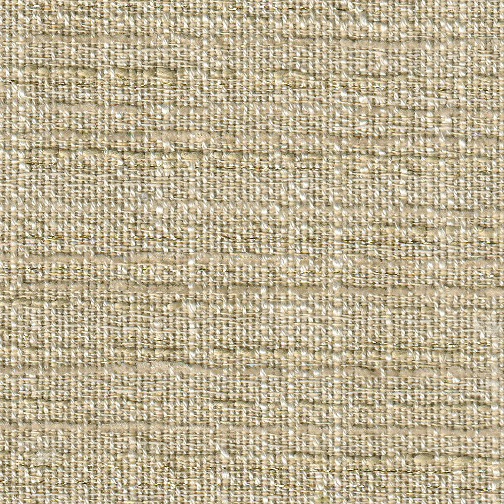 Close-up of warm sand woven textile with nubby, flecked beige texture