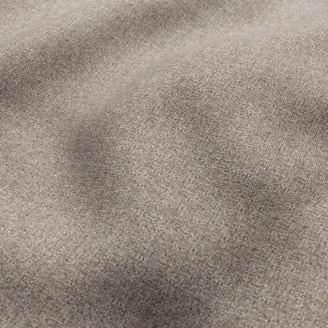 Warm taupe-brown Eigg fabric showing a fine, softly mottled woven surface