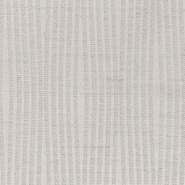 Pale beige woven textile with fine irregular vertical striations and tactile texture