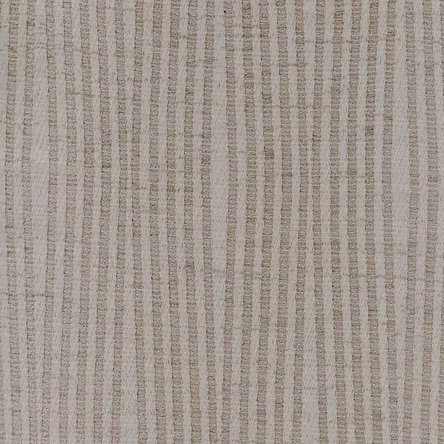 Warm taupe woven fabric with fine, irregular vertical striations