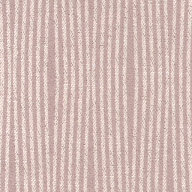 Dusty rose and cream vertical textured stripes in a close-up fabric swatch
