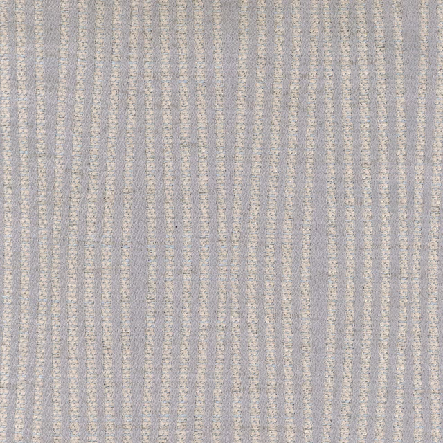 Cool silver-grey woven swatch with irregular vertical lines and nubby texture