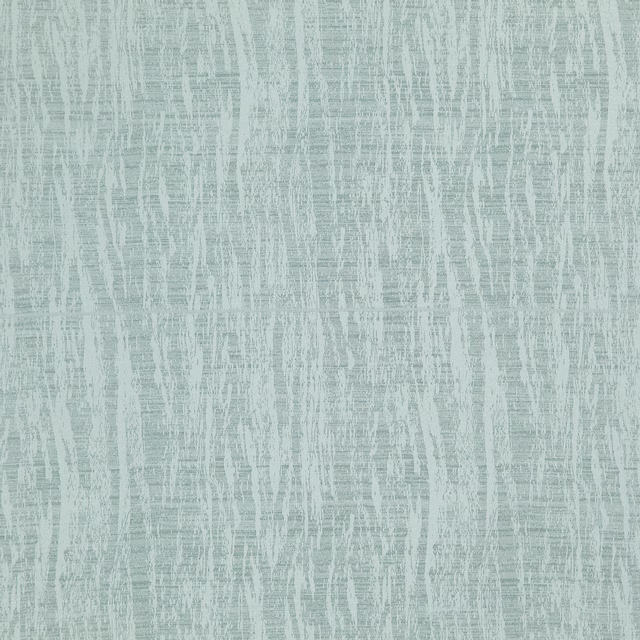 Pale seafoam blue-green fabric with broken vertical strié and fine crossweave texture