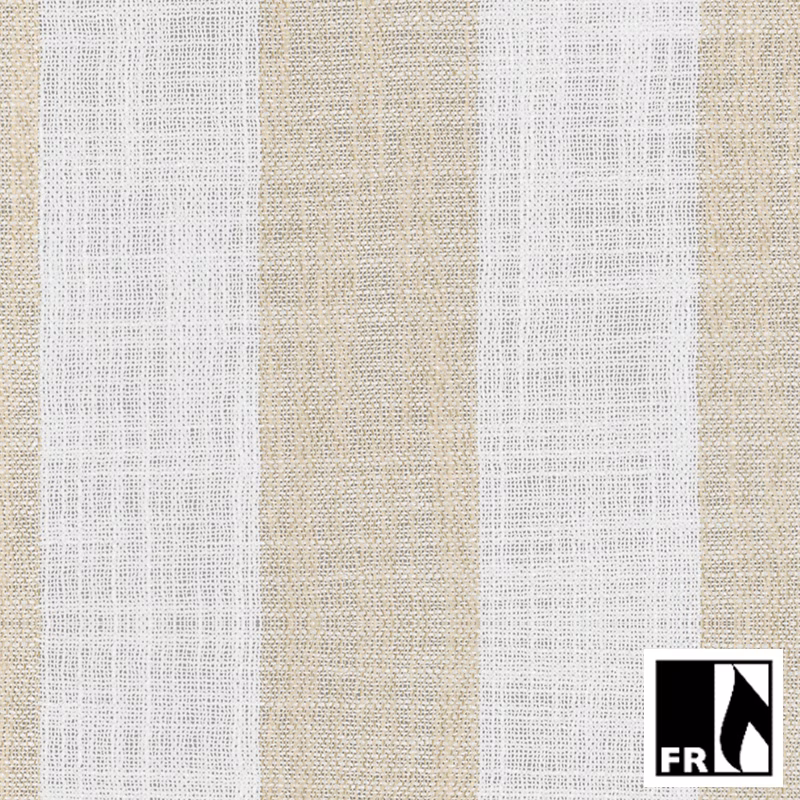 Warm bamboo beige and ivory vertical stripes in a tactile woven grid