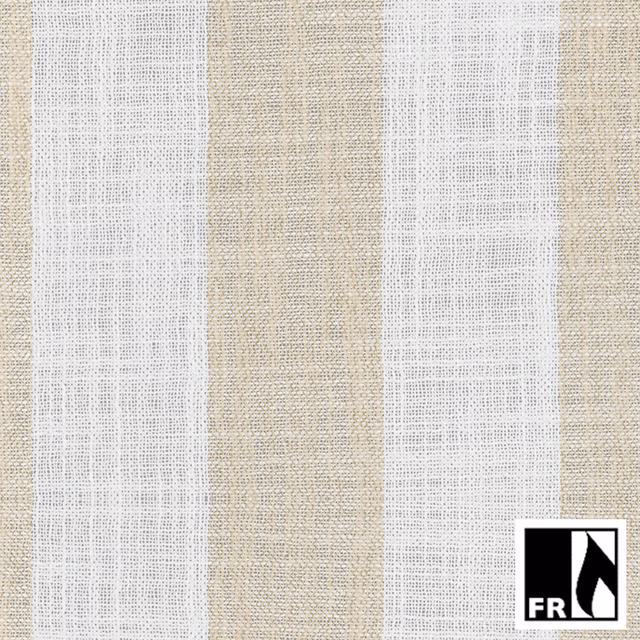 Warm bamboo beige and ivory vertical stripes in a tactile woven grid