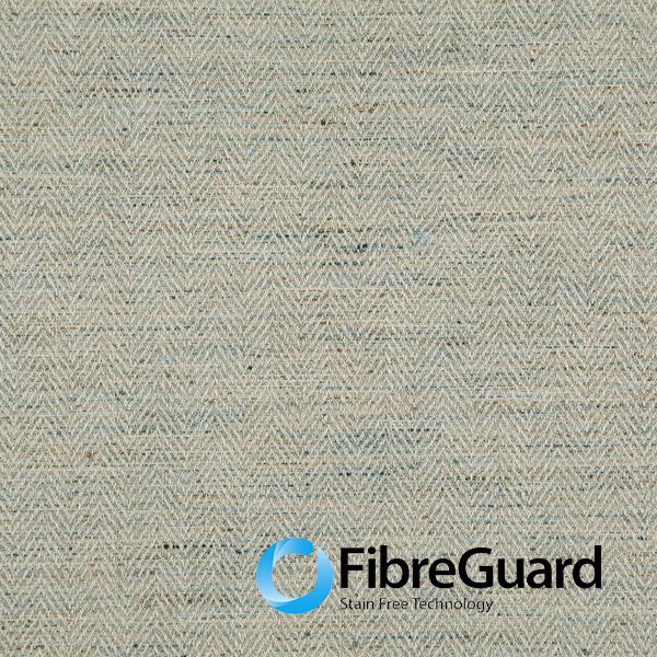 Muted olive-grey woven fabric with fine pale chevron and herringbone texture
