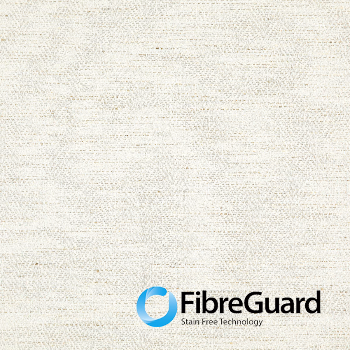 Pale ivory Ferrara textile with fine horizontal striations and subtle crosshatch weave