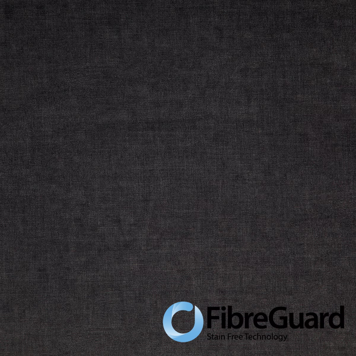Dark charcoal grey Fiora fabric with a subtle, closely woven surface texture