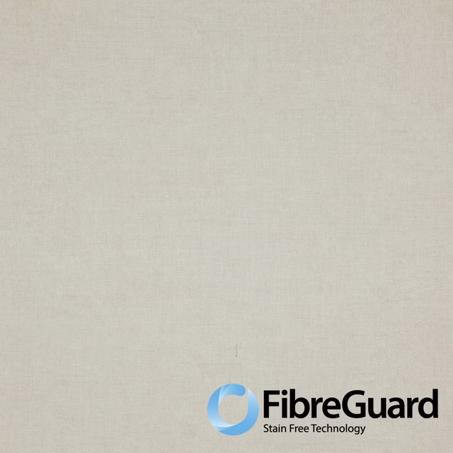 Pale natural greige plain woven fabric swatch with subtle crosshatch texture