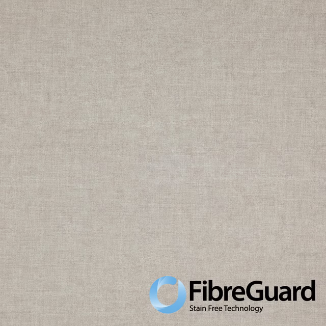 Pale greige plain woven fabric with a fine, subtly irregular linen-look texture