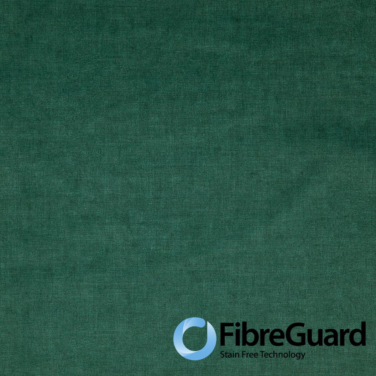 Deep forest-green fabric with softly mottled crosshatched woven texture