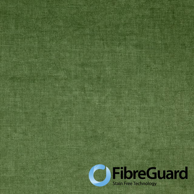 Muted emerald green fabric with fine crosswoven texture and subtle tonal variation