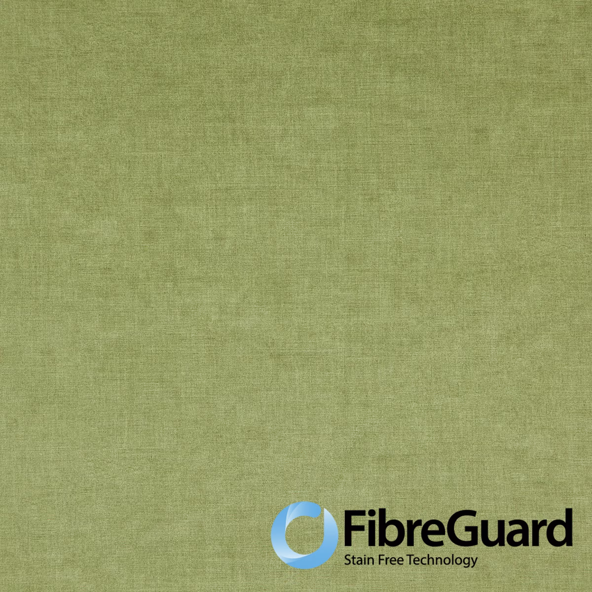 Muted grass-green plain weave showing fine tonal variation and softly textured threads