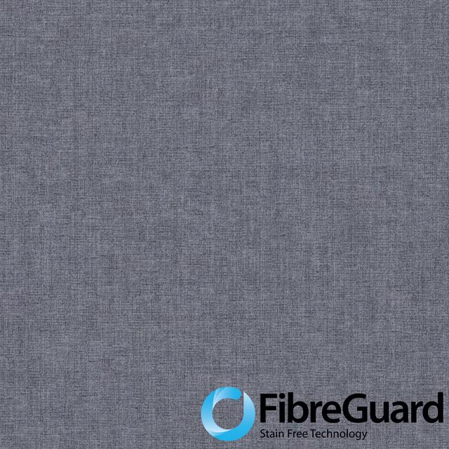 Cool storm-grey woven textile with fine vertical texture and subtle tonal variation