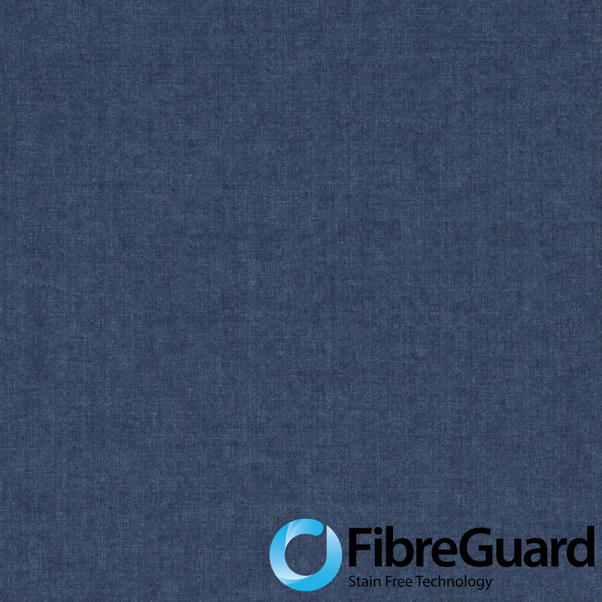 Deep blue-grey Fiora II textile with a softly mottled woven surface