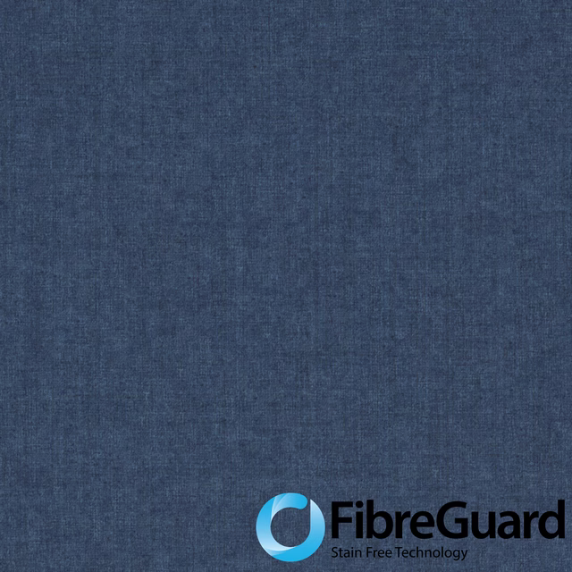 Deep blue-grey Fiora II textile with a softly mottled woven surface