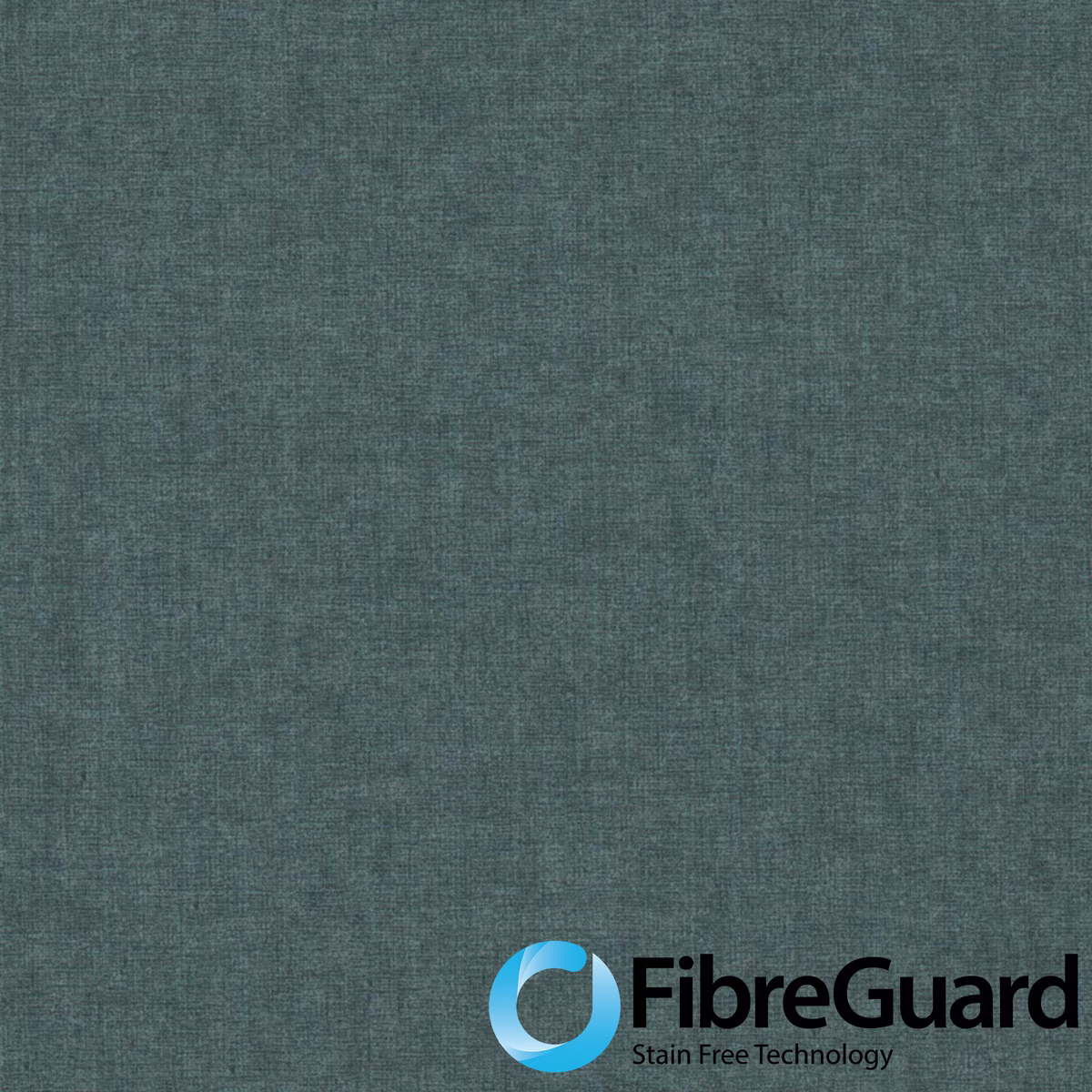 Muted petrol blue-green plain weave with fine mottled texture
