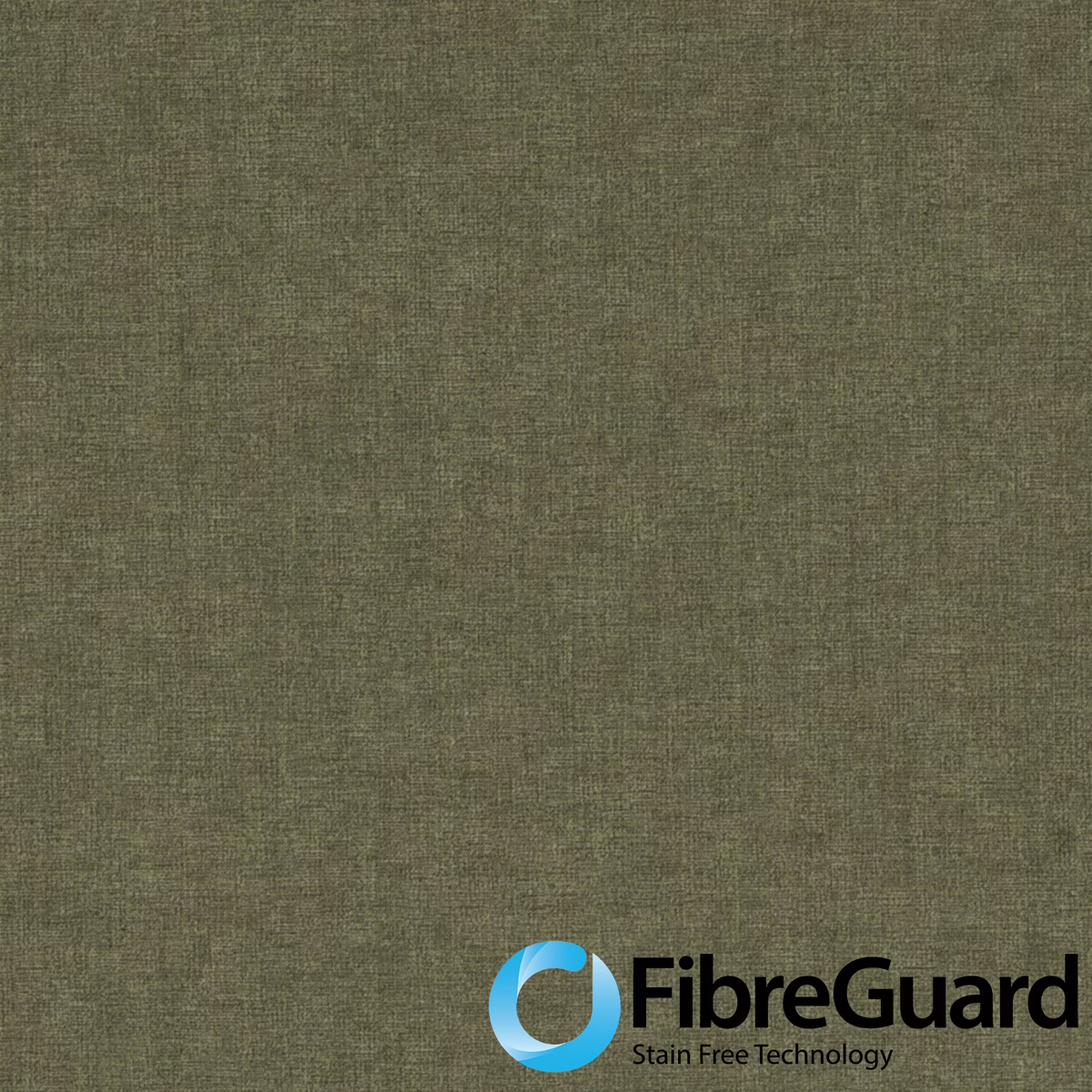 Muted moss-green woven fabric with a fine crosshatched texture