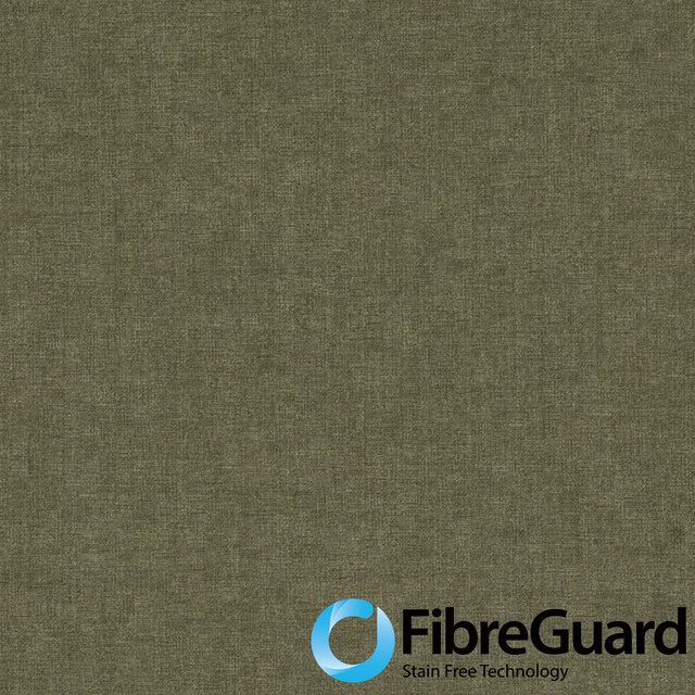 Muted moss-green woven fabric with a fine crosshatched texture