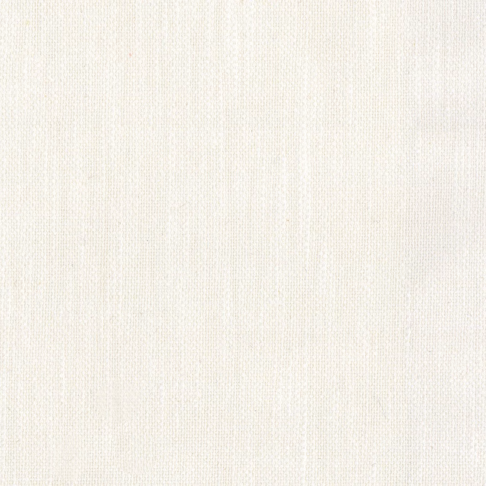 Pale chalk cream fabric with fine vertical striations and a close woven texture