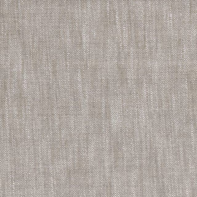 Close-up of warm oatmeal beige weave with fine vertical tonal bands