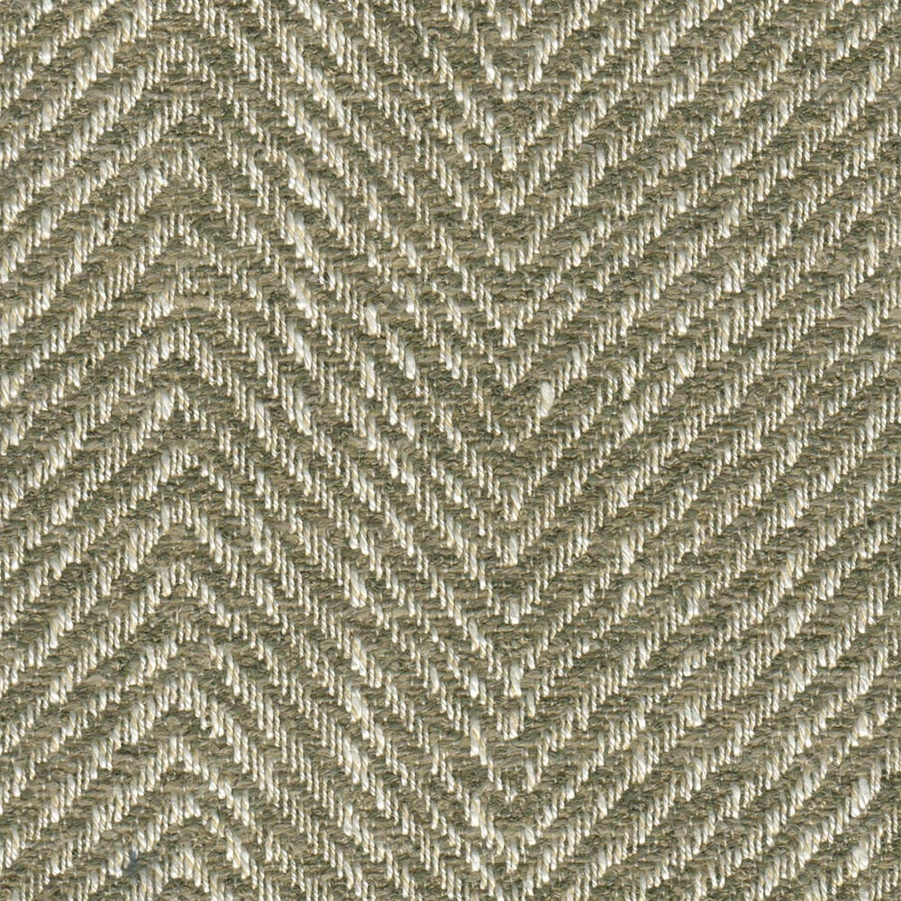 Cool feather-grey and ivory chevron weave with raised, light-catching ridges