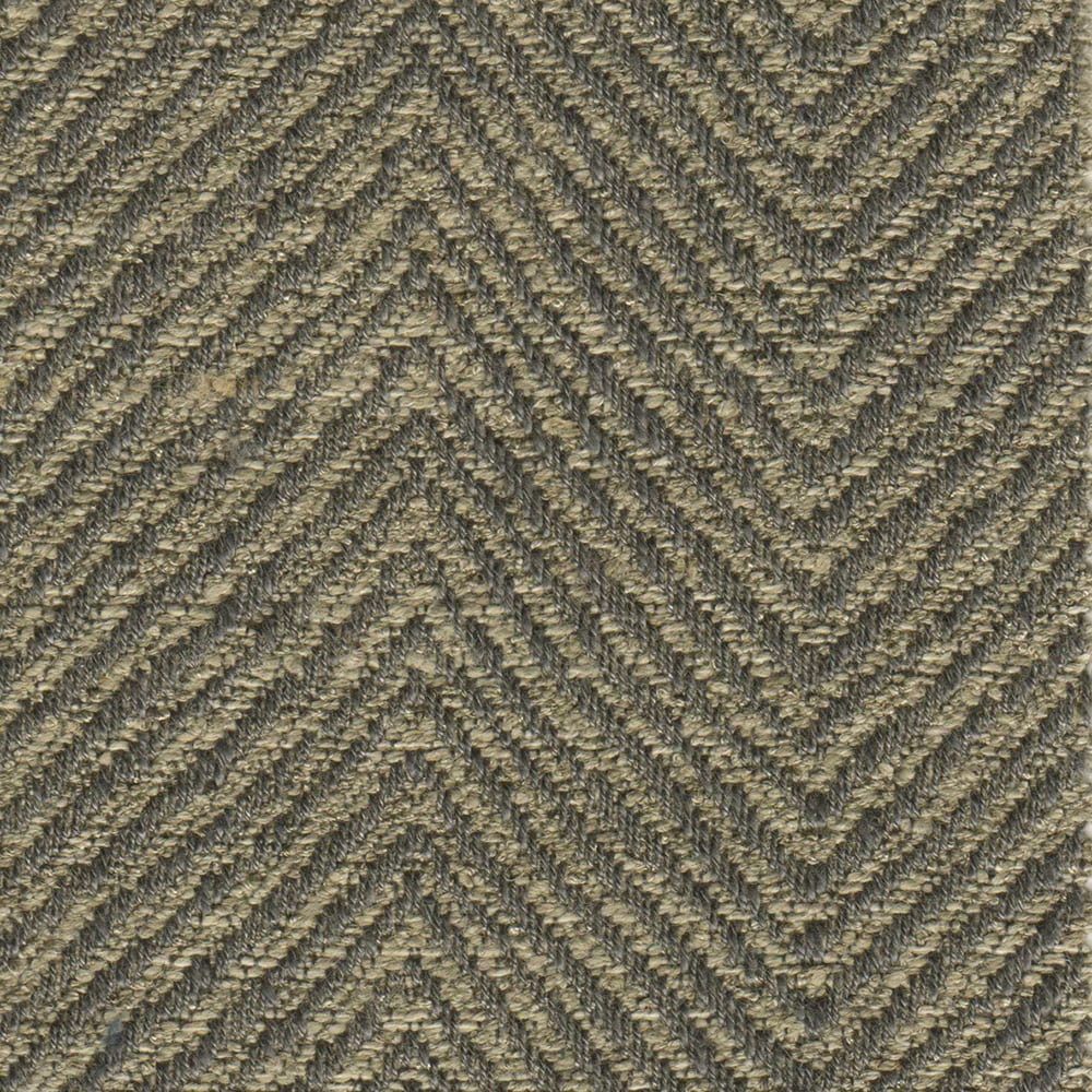 Muted olive-grey Fuego fabric with raised woven chevron texture