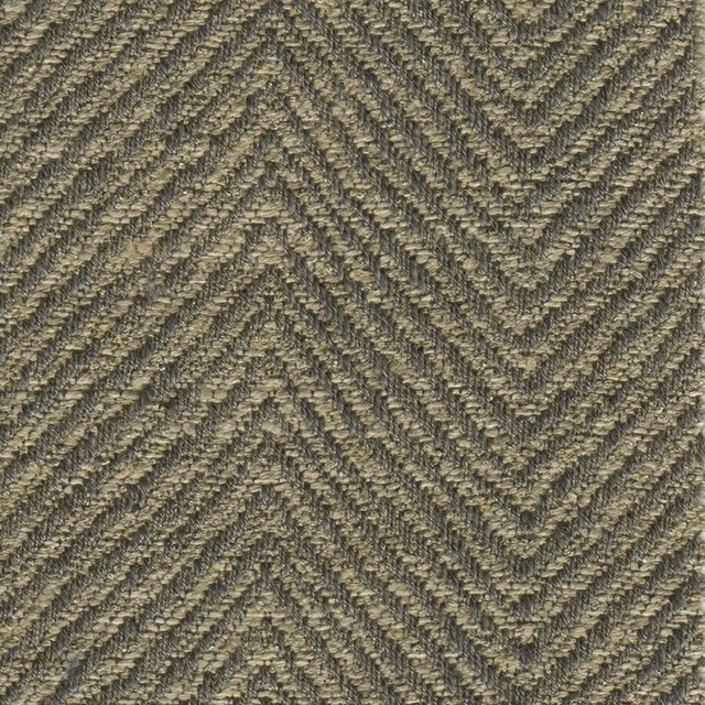 Muted olive-grey Fuego fabric with raised woven chevron texture
