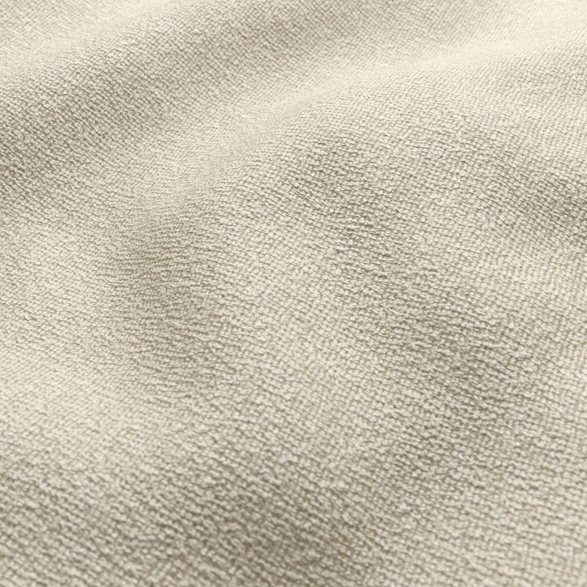 Warm shortbread beige fabric with a dense, softly nubby woven texture
