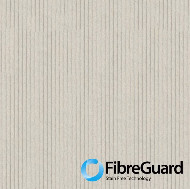 Pale shell ivory fabric with closely spaced vertical ribbed lines