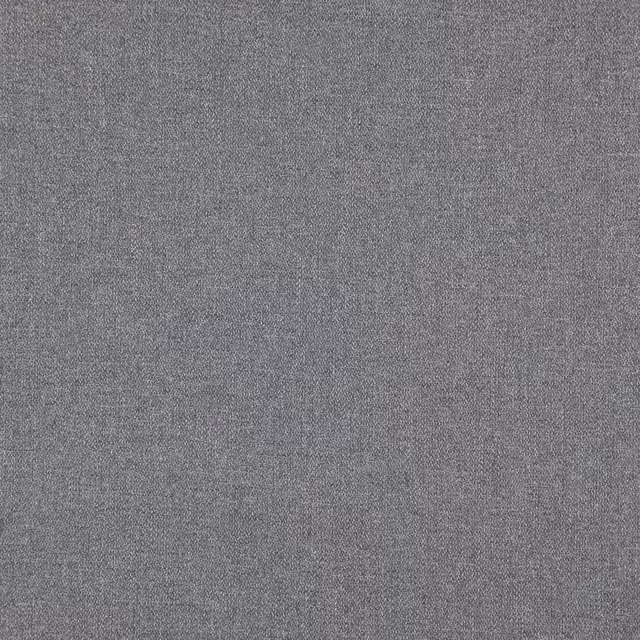 Close-up of cool Storm grey fabric with a fine, subtly mottled woven surface