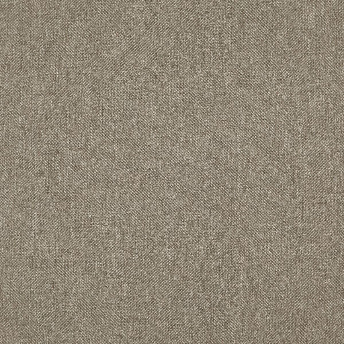 Close-up of warm sesame taupe fabric with a fine, subtly variegated woven texture
