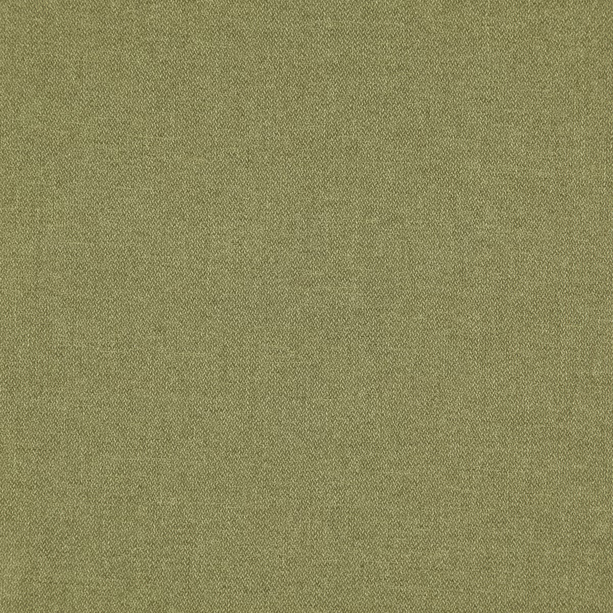 Close view of muted moss-olive Glenmore fabric with a fine, softly flecked weave