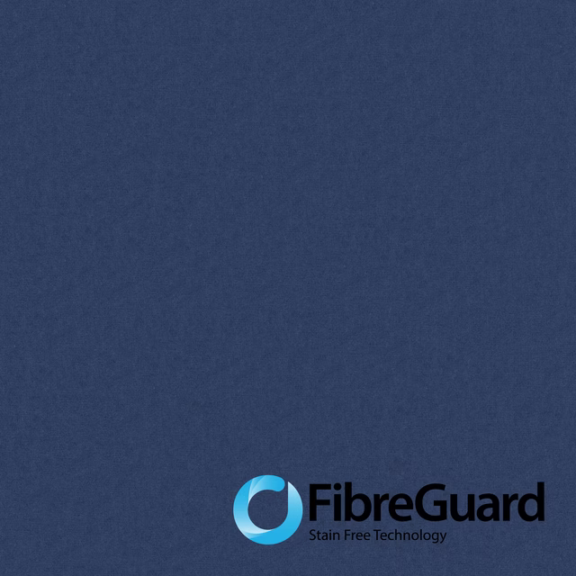 Deep navy-blue plain woven fabric with a softly mottled, tactile surface