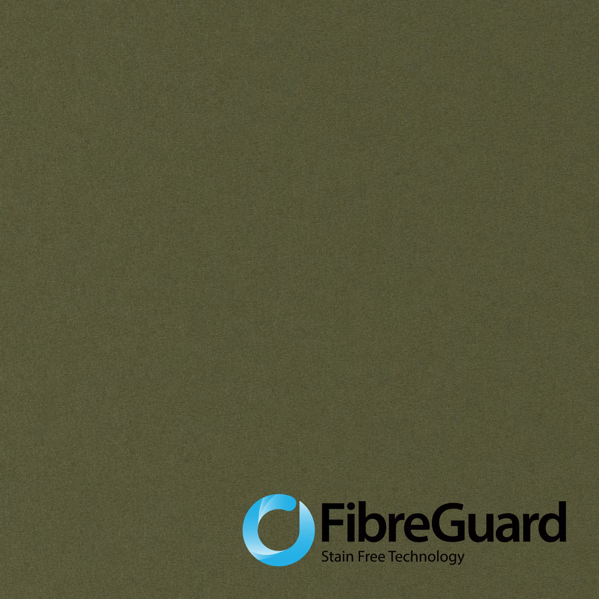 Muted olive-green plain weave with a softly grainy, low-sheen surface
