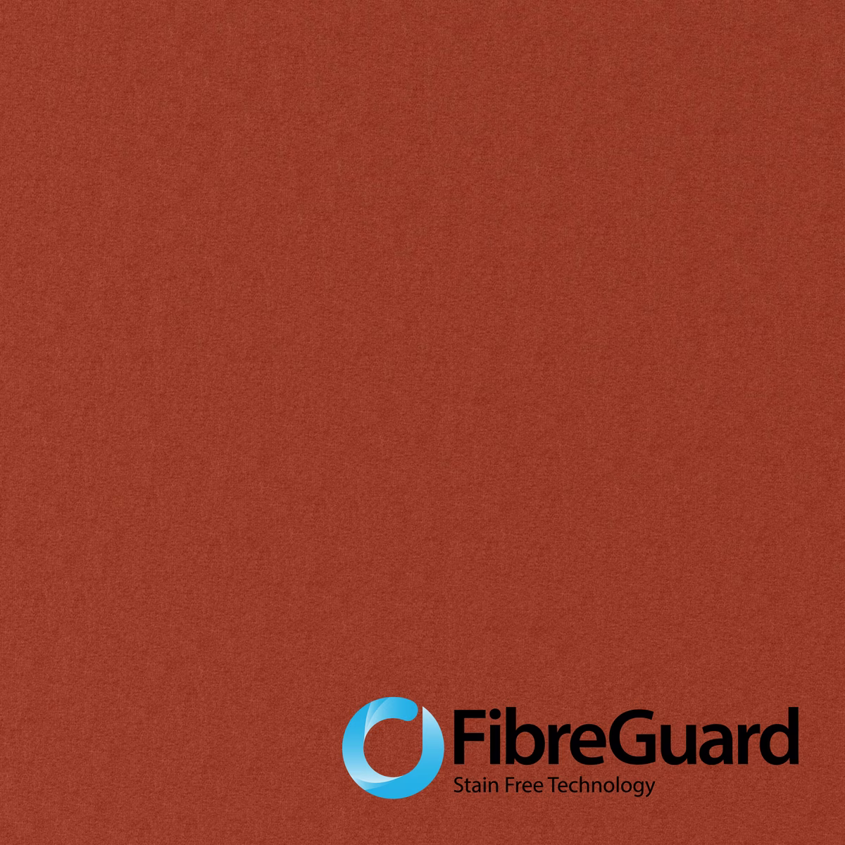 Warm sienna terracotta plain weave with a softly mottled, matte surface