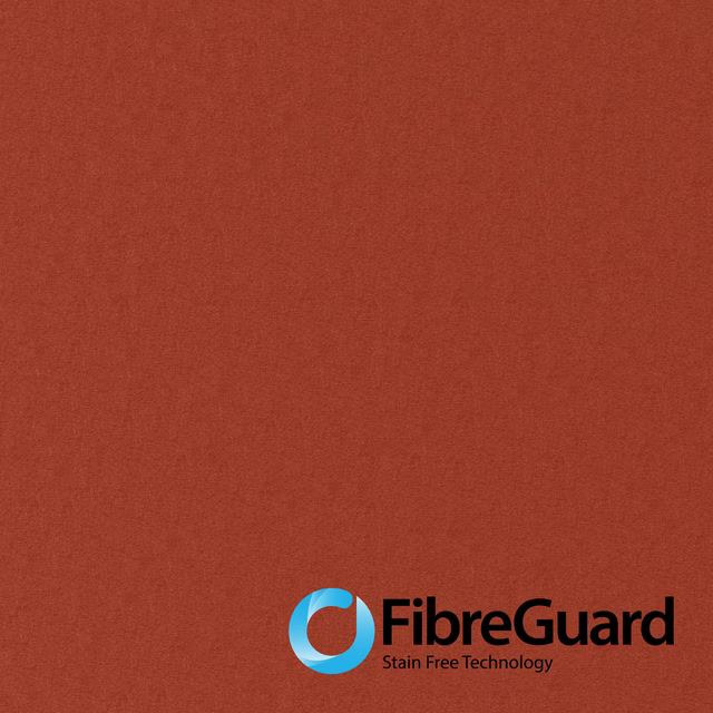Warm sienna terracotta plain weave with a softly mottled, matte surface