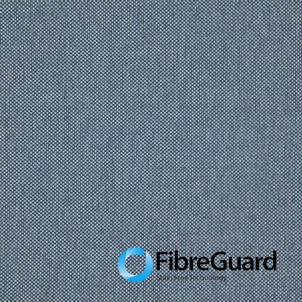 Cool cobalt blue fabric with a tiny, tightly woven two-tone check texture
