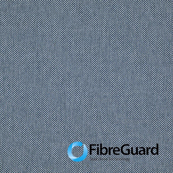 Cool cobalt blue fabric with a tiny, tightly woven two-tone check texture