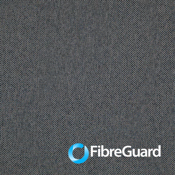 Close-up of Healy 04 River in a deep charcoal-grey tightly woven textile