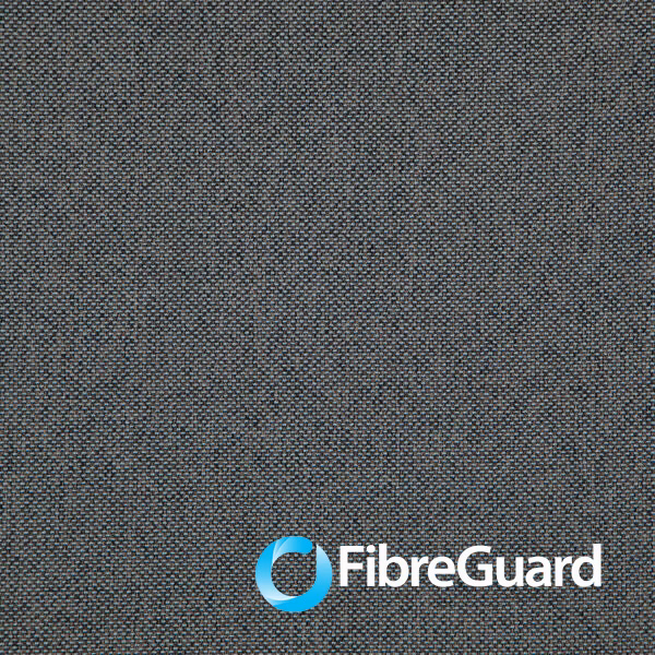 Close-up of Healy 04 River in a deep charcoal-grey tightly woven textile