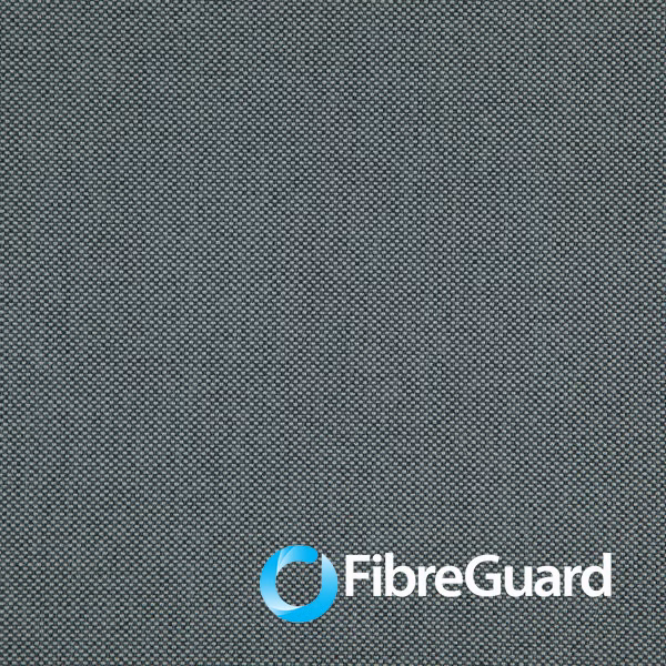 Deep charcoal-grey Healy swatch with a fine, tightly woven texture and tonal variation